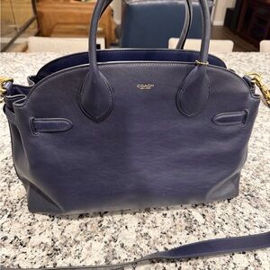 Coach Navy Blue Soft Empire 40